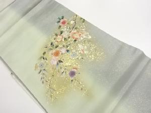 金彩手描き桜模様名古屋帯